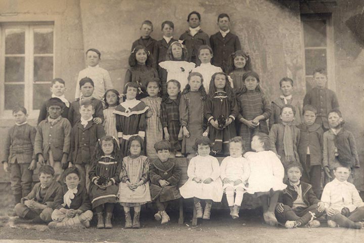 Alumnos de la Escuela Nº20 en el año 1916